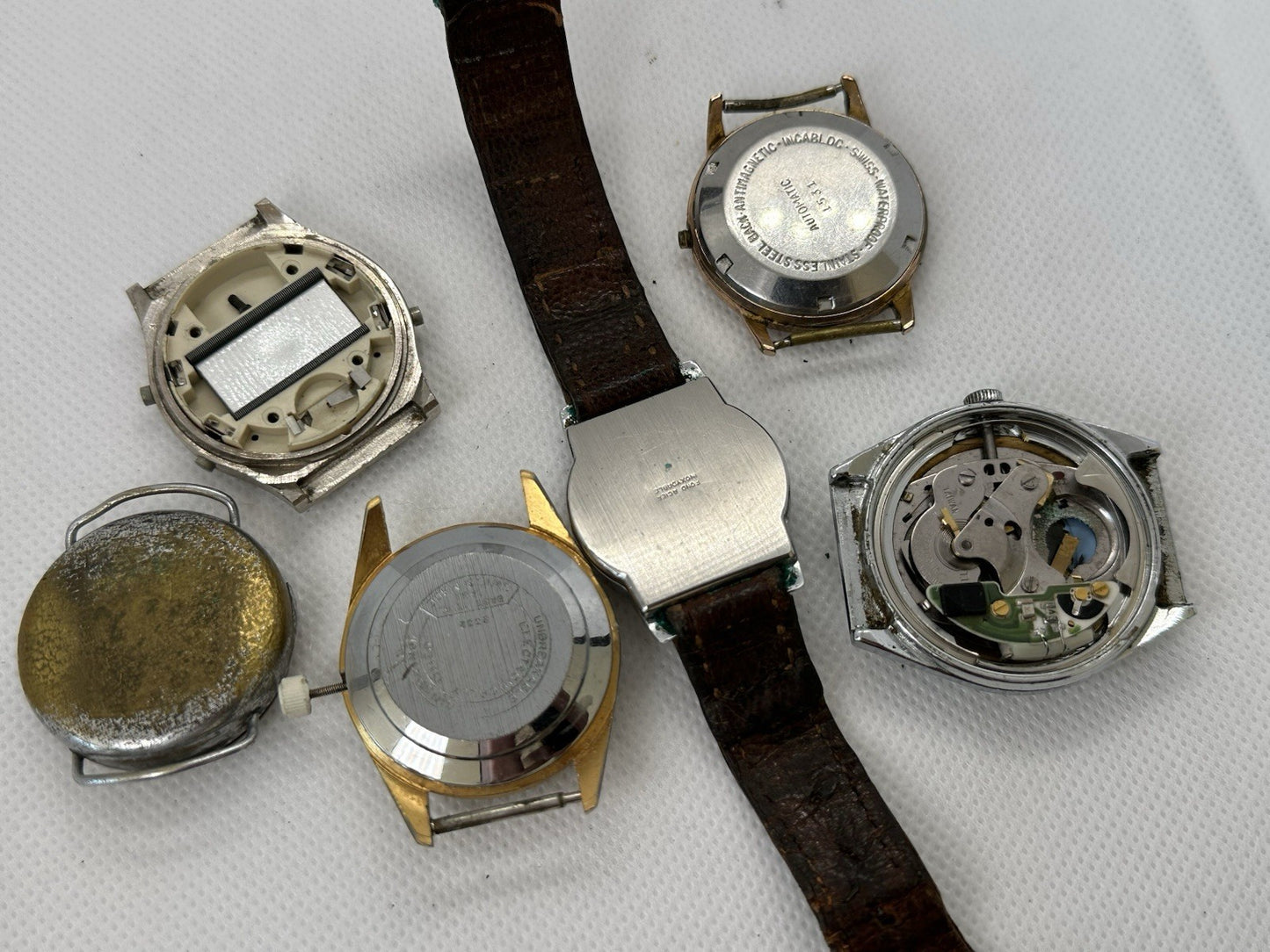 Vintage Mens Watch Job Lot - Bentima, Ingersoll, Timex - Spares/Repairs