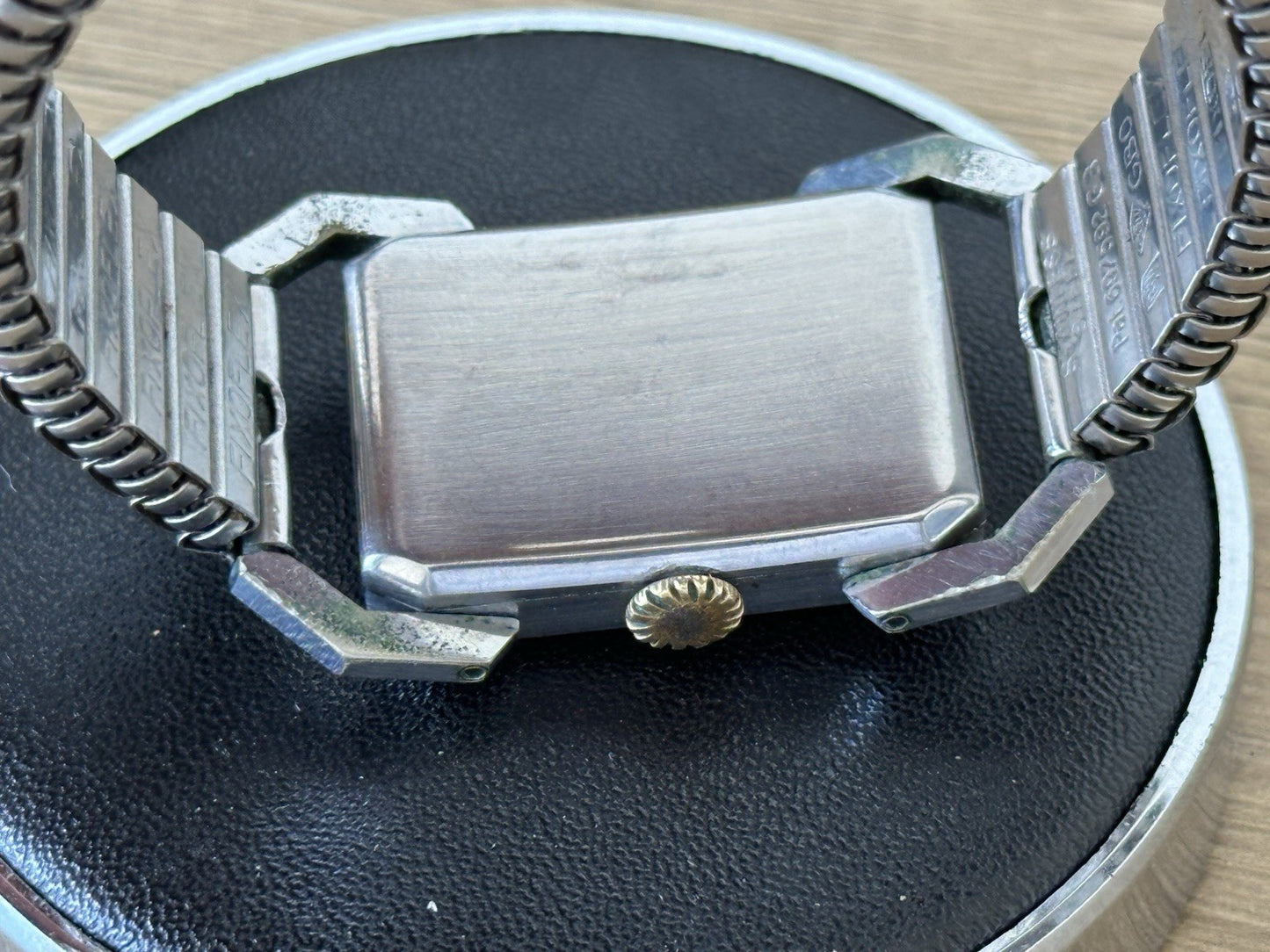 Vintage Lanco Art Deco Hinged Lug Mens Watch - Running