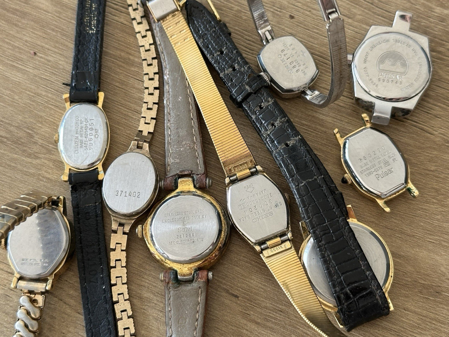 Vintage Job Lot Ladies Watches - Pulsar, Citizen, Seiko etc- Spares 0028