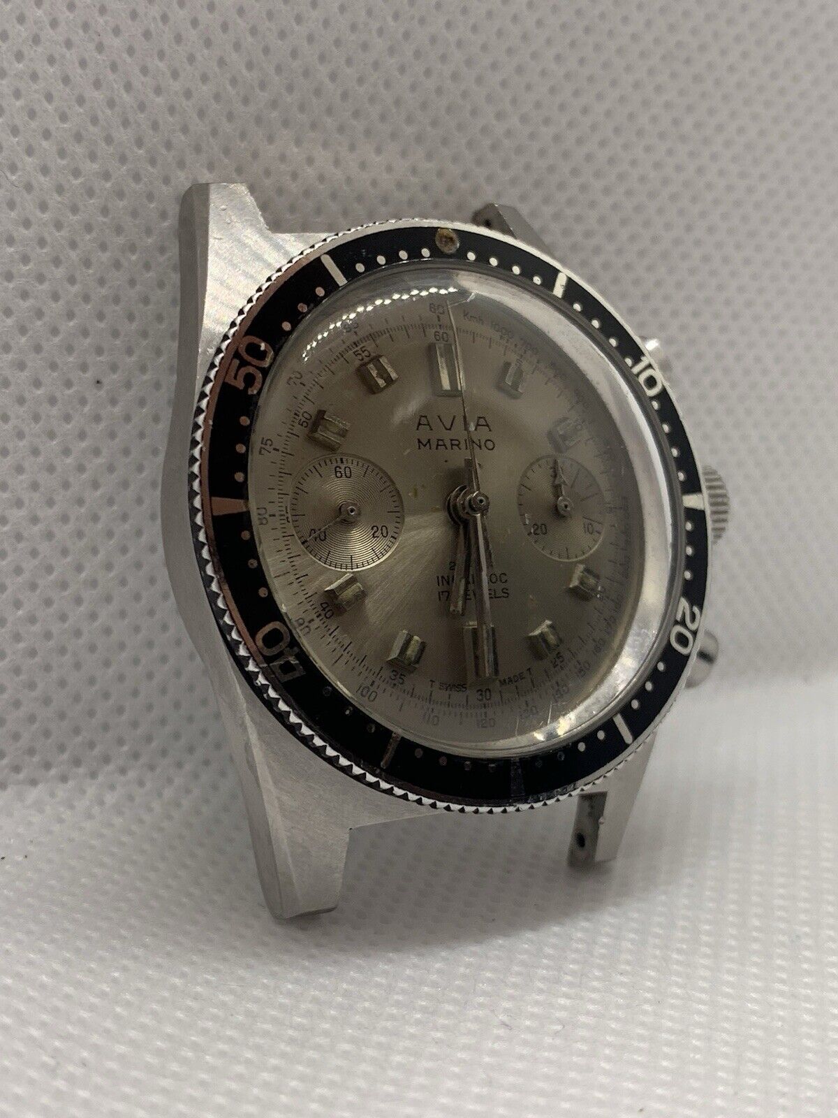 Vintage Avia Marino Gents Landeron Chronograph Watch - Running & Keeps Time