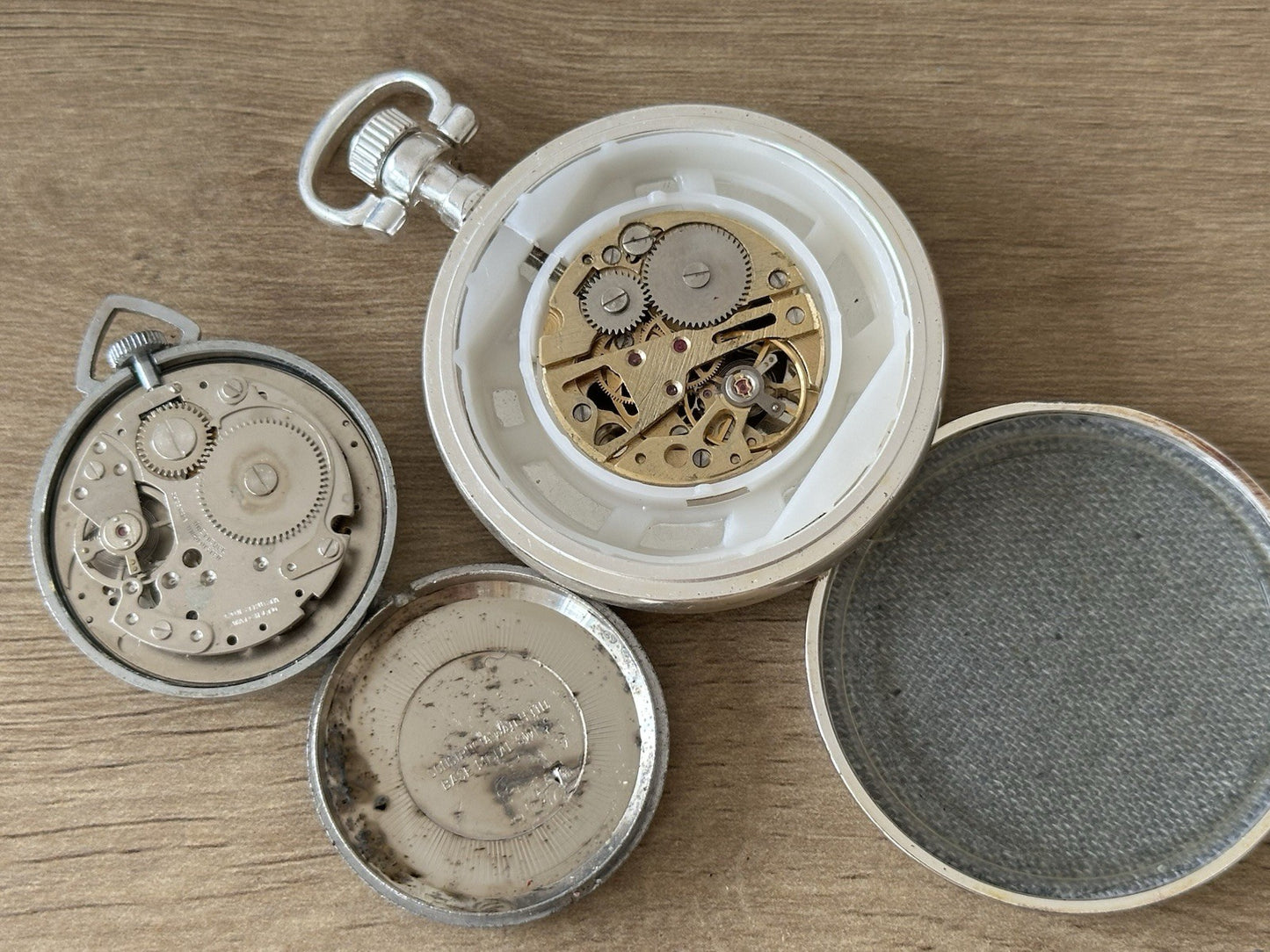 Vintage Retro Pocket Watch Job Lot x3 inc. Lamar & Citron - Spares/Repairs