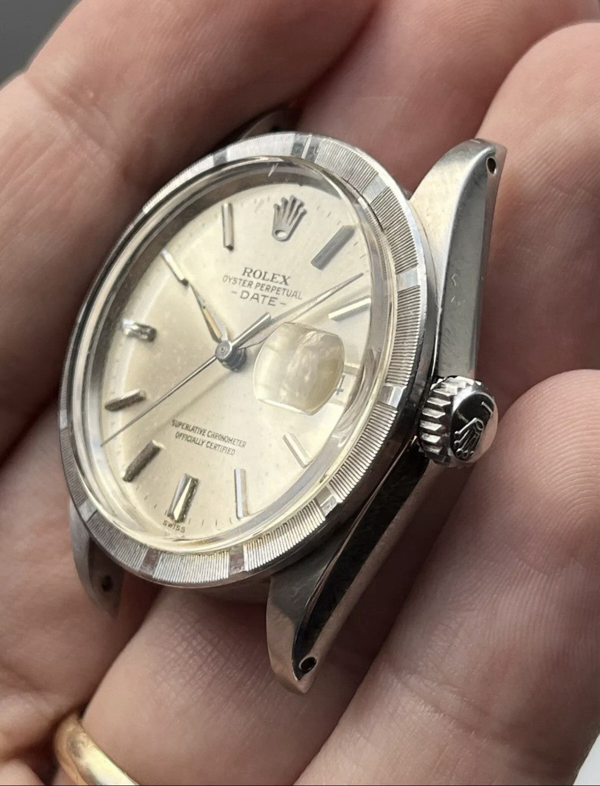 Vintage Rolex Oyster Perpetual Date 1501 Mens Watch !! SPARES OR REPAIRS!!