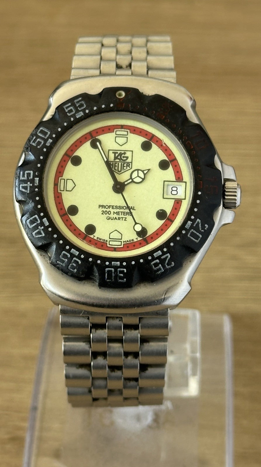 Vintage Tag Heuer 371.513 Formula 1 Mens Date Watch - Running
