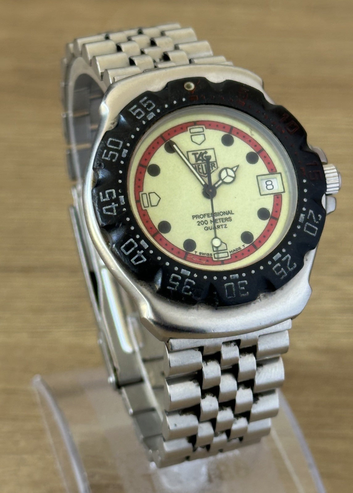 Vintage Tag Heuer 371.513 Formula 1 Mens Date Watch - Running