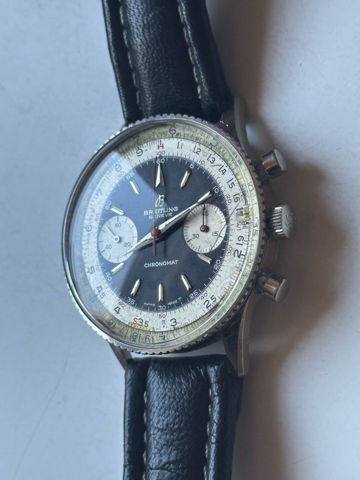 Vintage Breitling Chronomat 808 Chronograph Mens Watch - Serviced March 2025