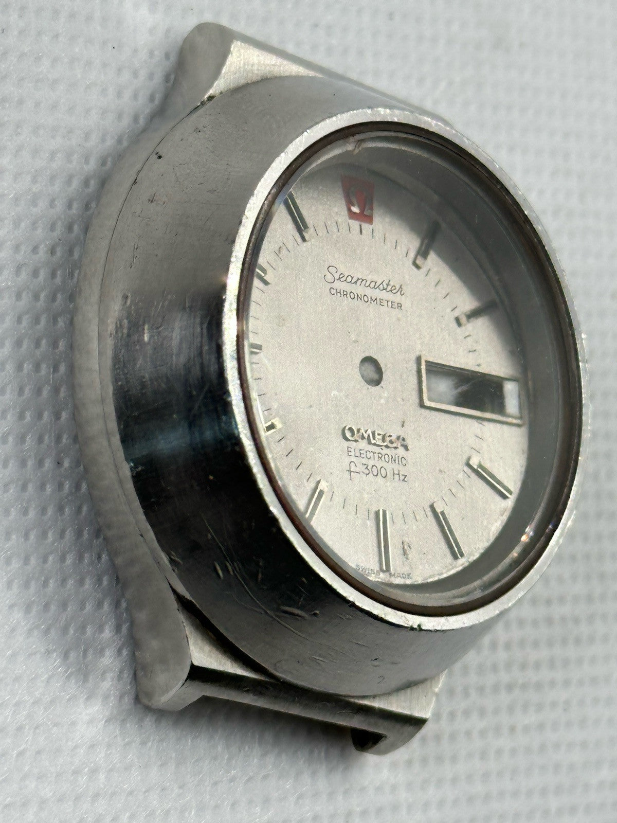 Vintage Omega f300 Mens Watch | 198.0011 | Spares/Repair - CASE & DIAL ONLY