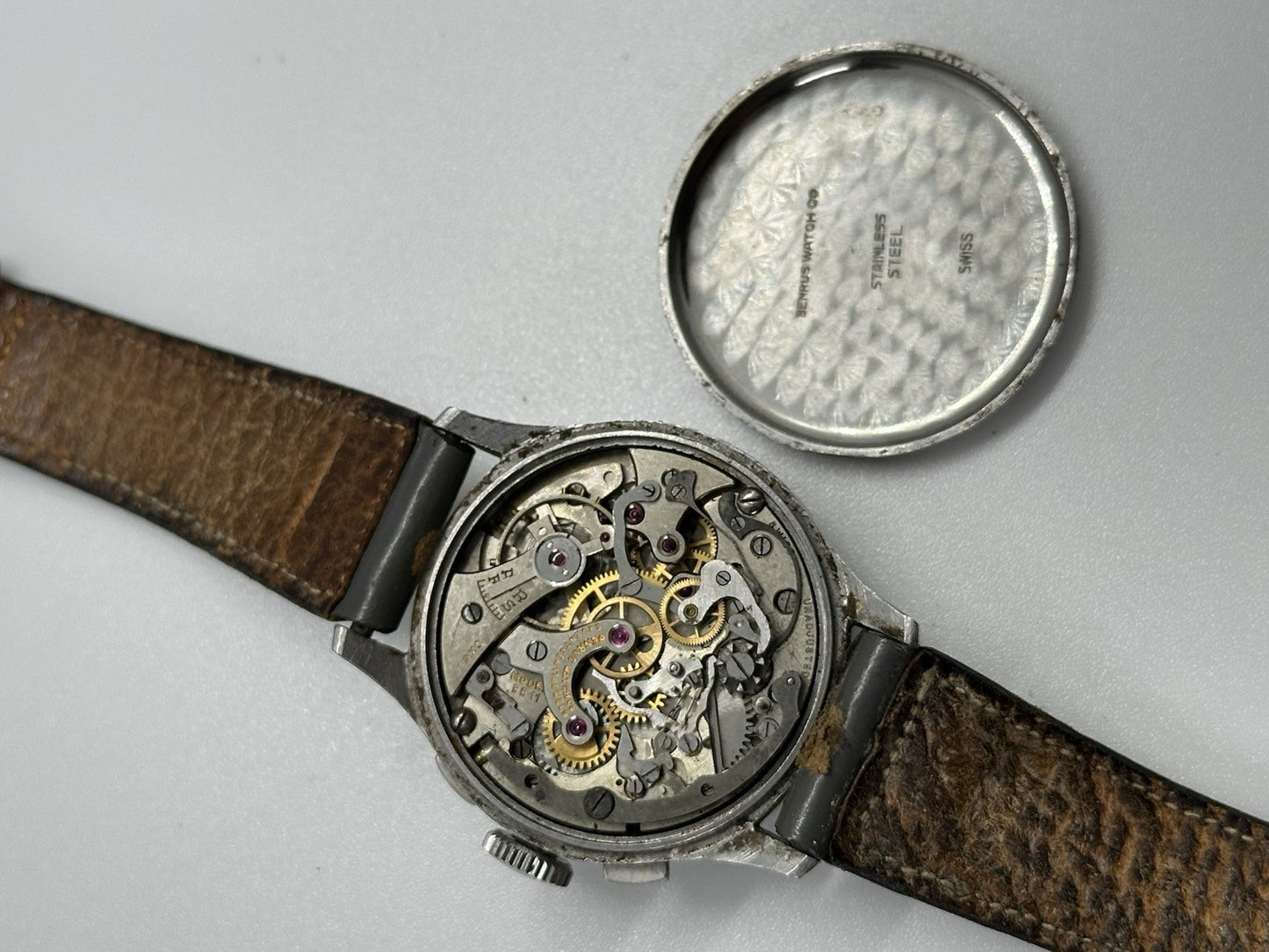 Vintage Benrus Sky Chief Venus 178 Column Wheel Mens Chronograph - Spares/Repair