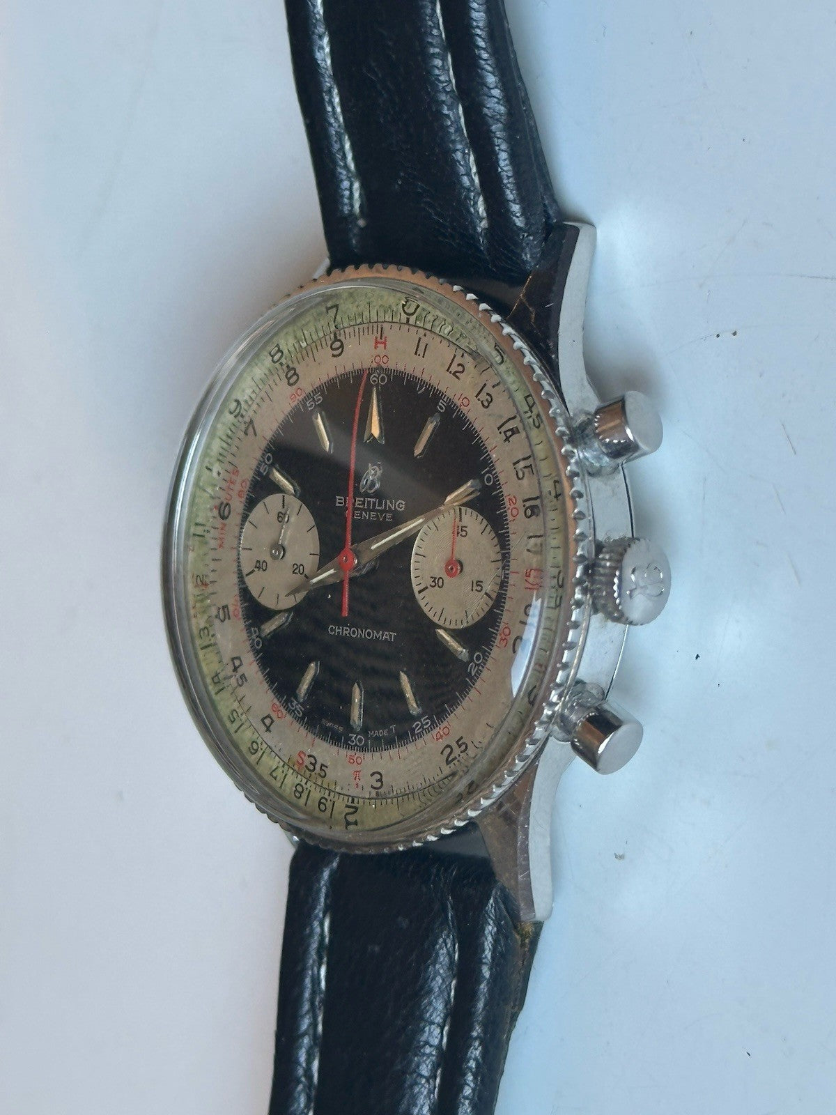Vintage Breitling Chronomat 808 Chronograph Mens Watch - Serviced March 2025