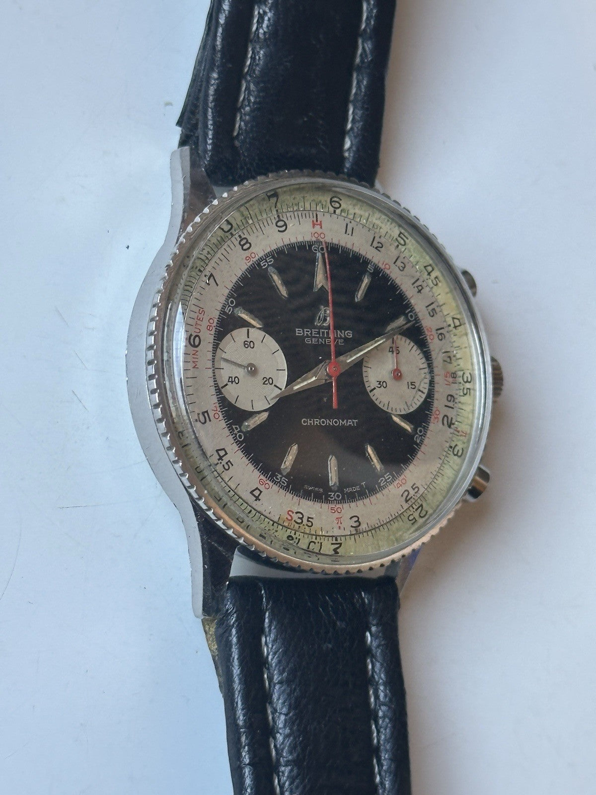 Vintage Breitling Chronomat 808 Chronograph Mens Watch - Serviced March 2025