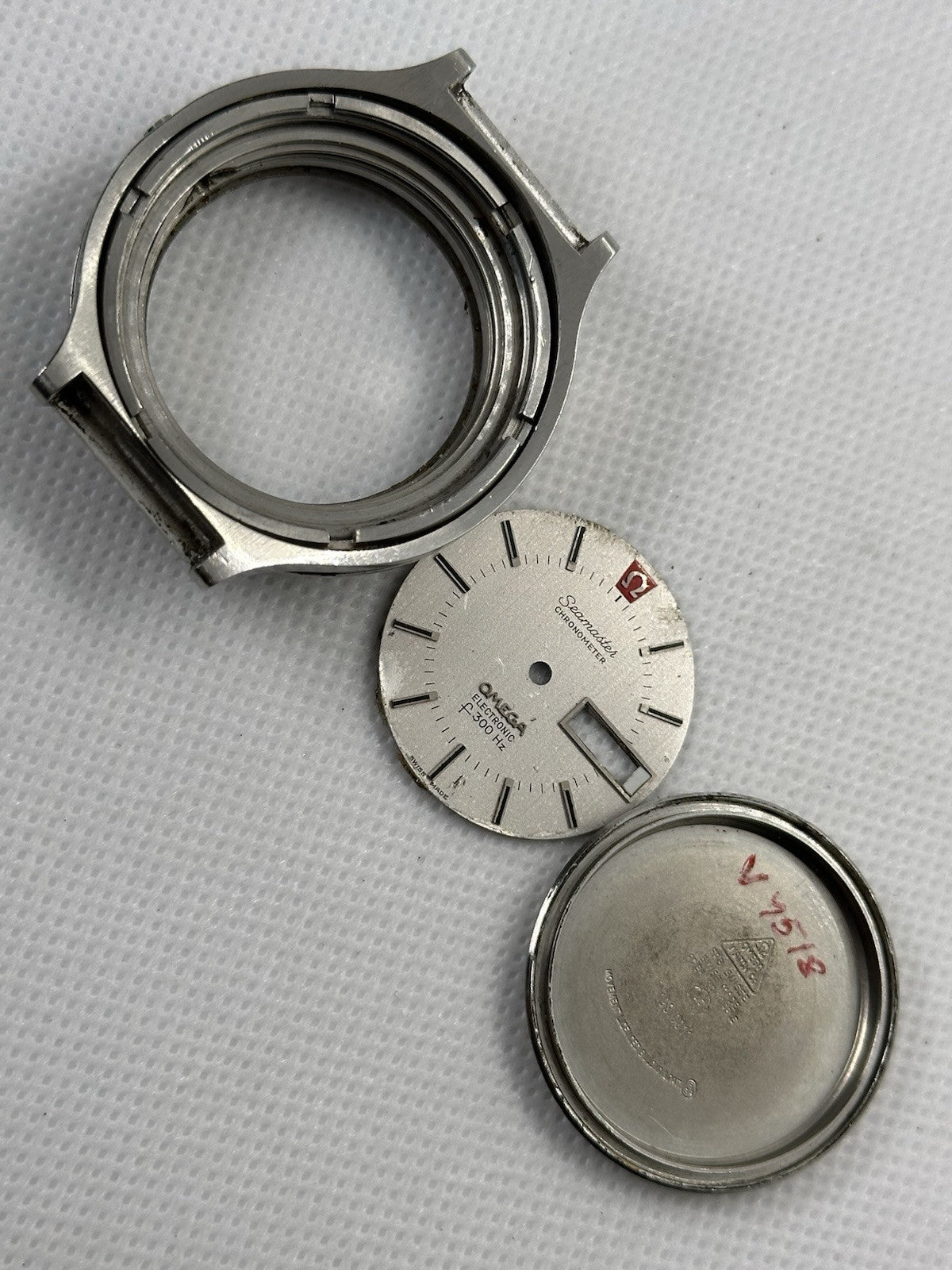 Vintage Omega f300 Mens Watch | 198.0011 | Spares/Repair - CASE & DIAL ONLY