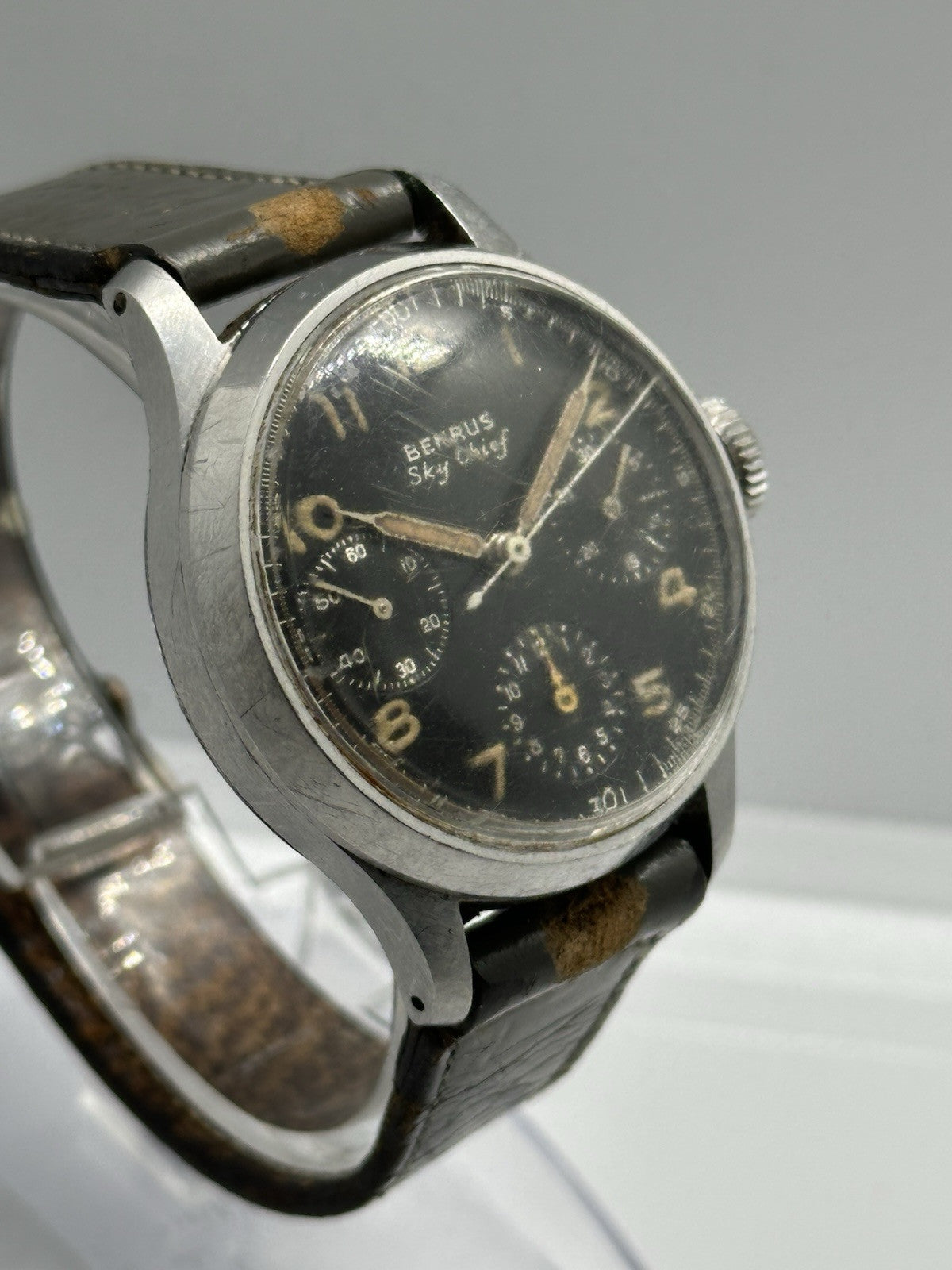 Vintage Benrus Sky Chief Venus 178 Column Wheel Mens Chronograph - Spares/Repair