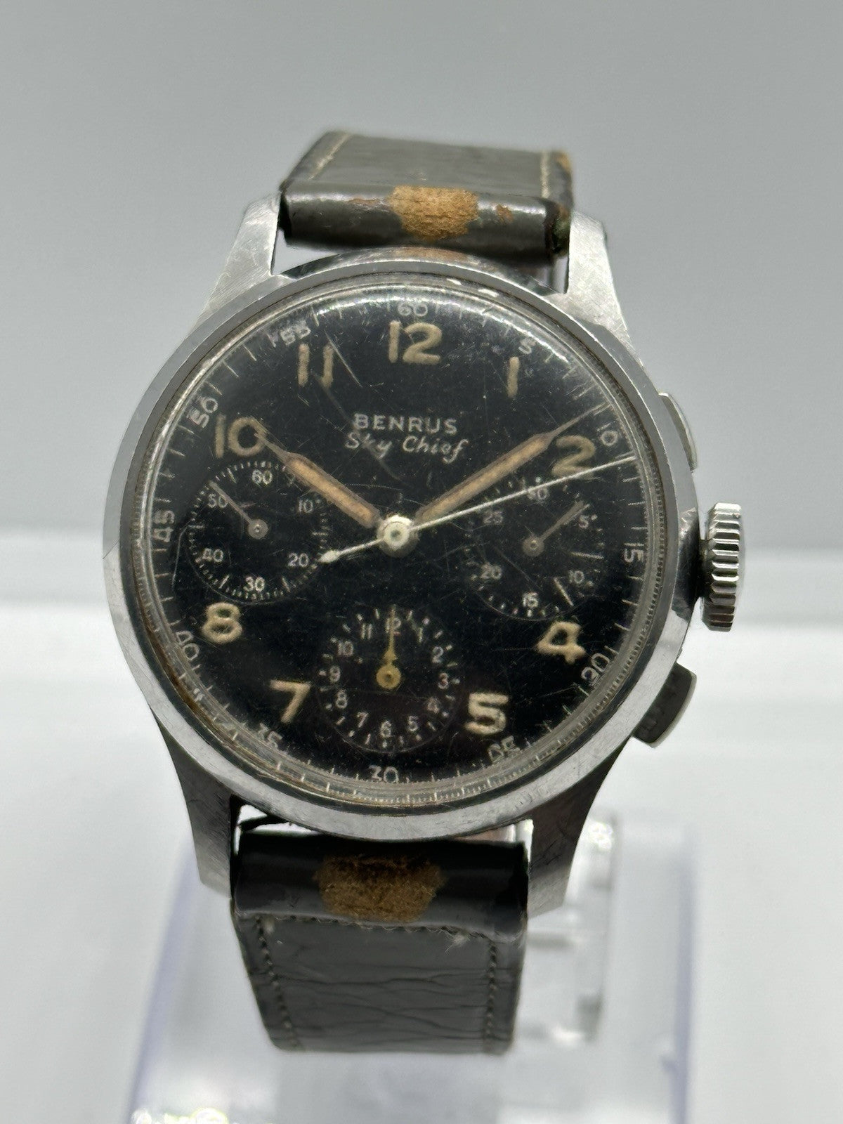 Vintage Benrus Sky Chief Venus 178 Column Wheel Mens Chronograph - Spares/Repair