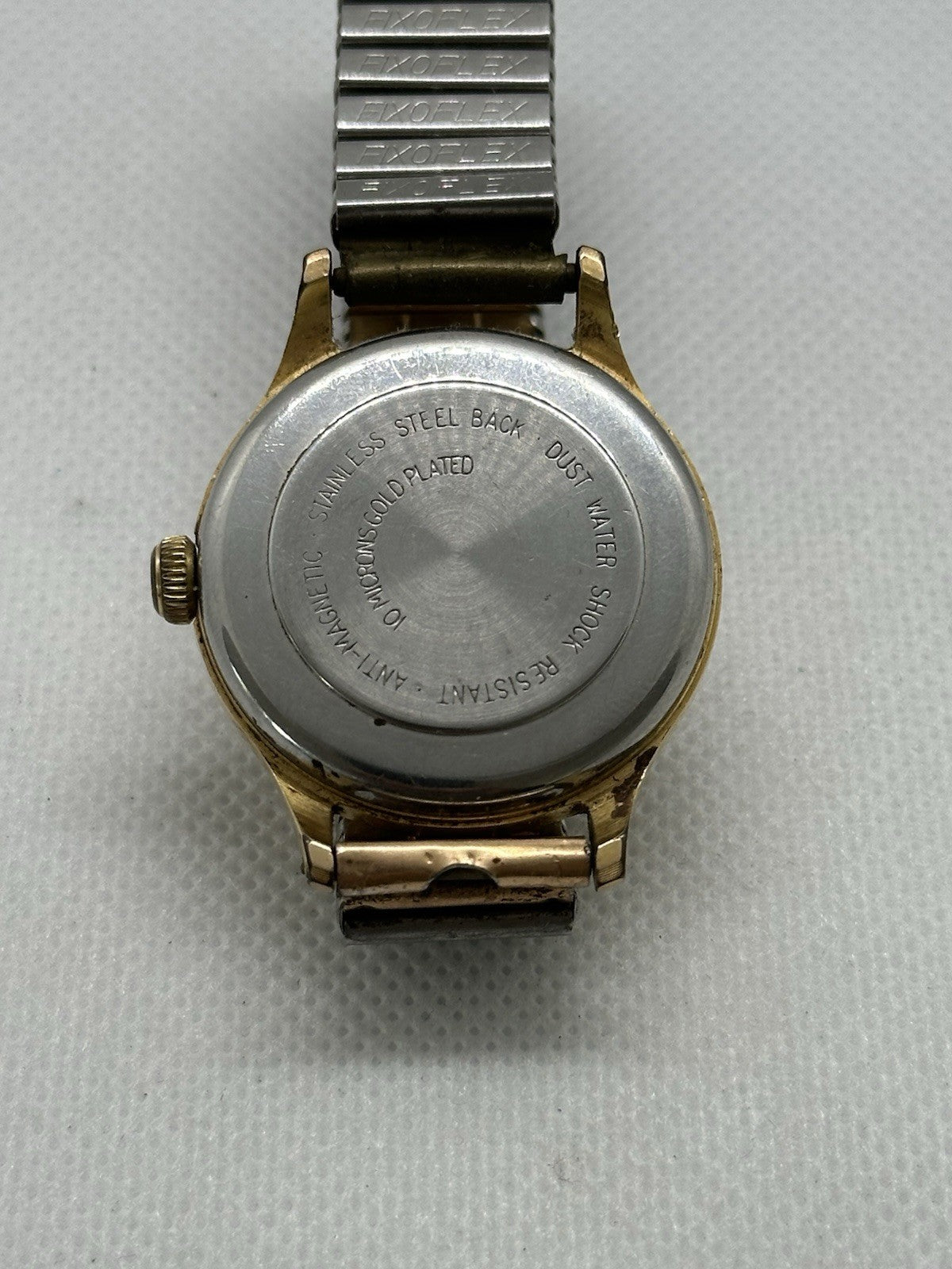 Vintage Smiths 5J Gold Plated Mens Date Watch - Working