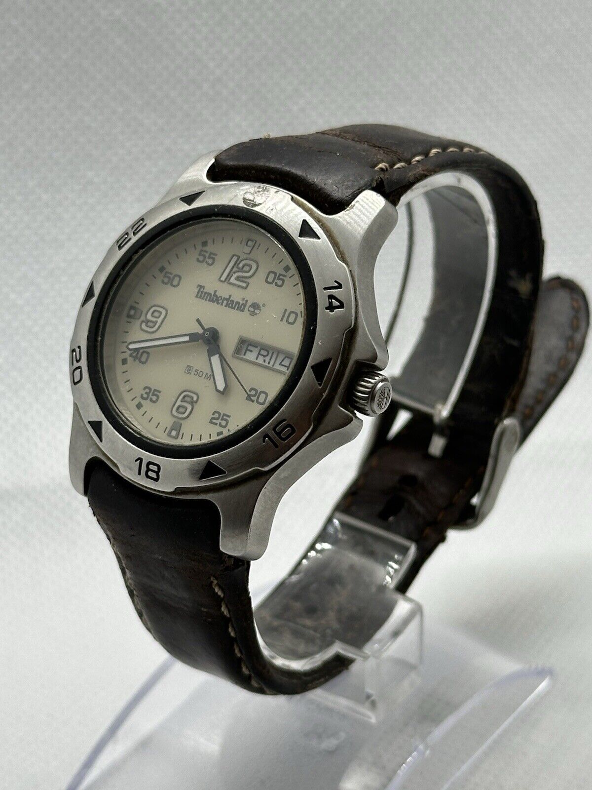 Vintage Timberland Mens Indiglo Explorer Watch - Runs, Needs New Battery