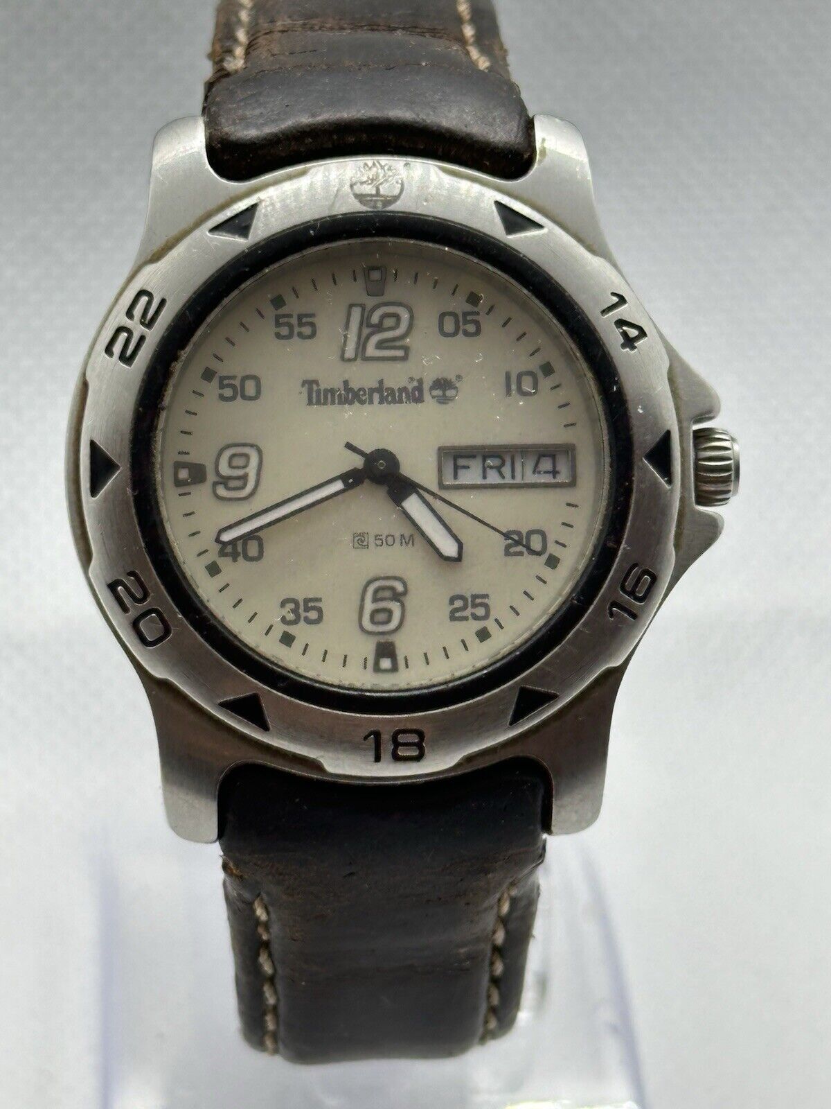 Vintage Timberland Mens Indiglo Explorer Watch - Runs, Needs New Battery