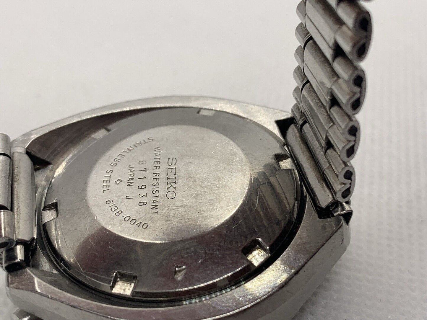 Vintage Seiko Bullhead 6138-0040 Mens Automatic Chronograph Watch - Running