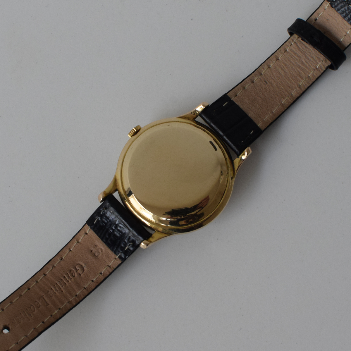 c.1958 9ct Solid Gold Jaeger-LeCoultre Automatic Watch | Custom Diamond Bezel