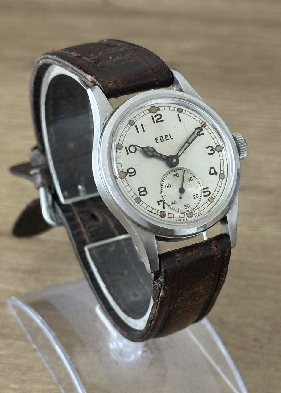 Vintage WW2 Ebel ATP Military Issue Mens Watch - Fully Serviced March 2026