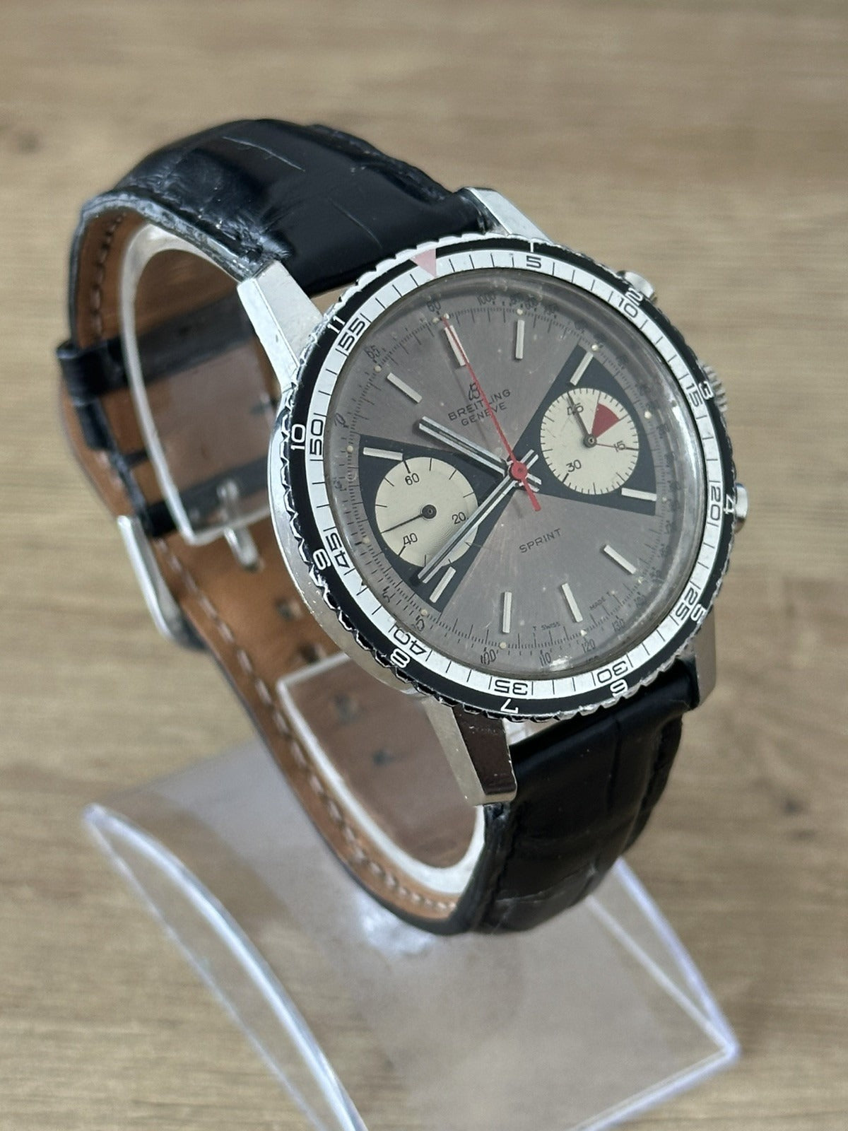 Vintage Breitling Sprint '2010' Zorro Mens Chronograph Watch- Running