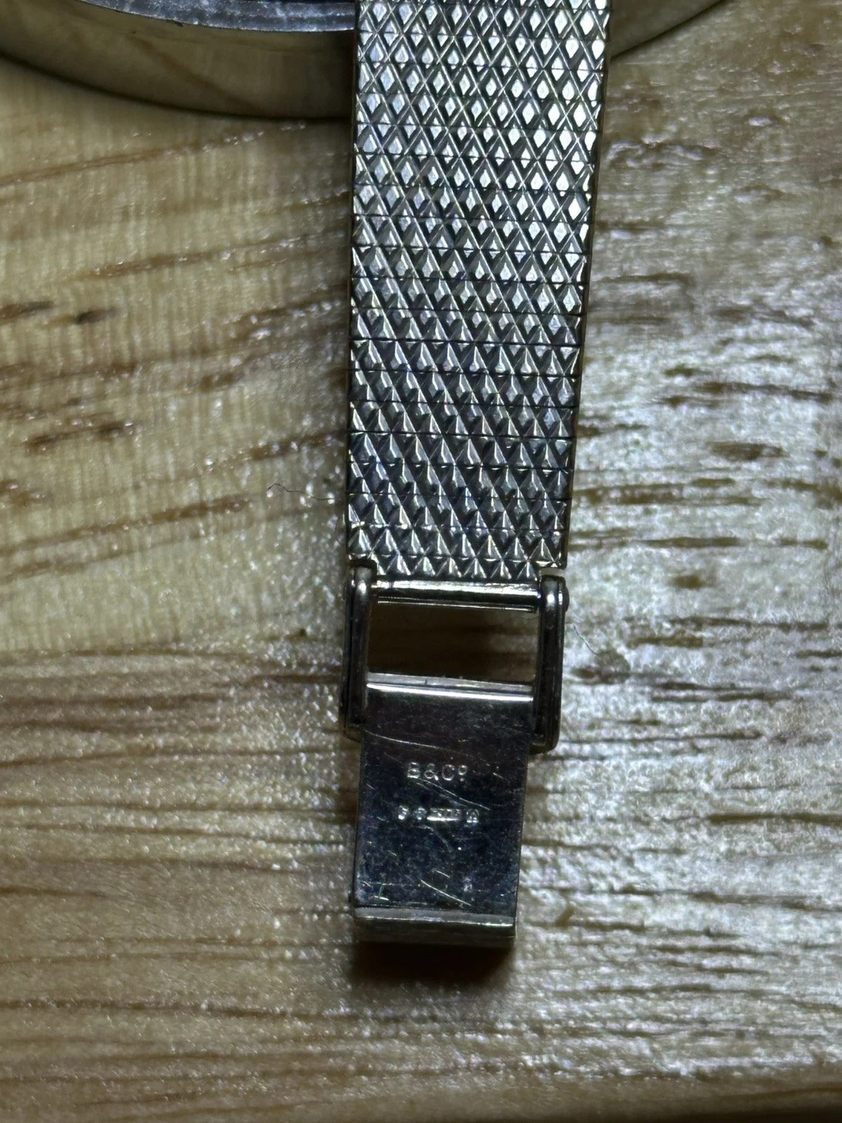 Vintage 9ct White Gold Bark Texture Longines Ladies Watch - Running - 33.47g