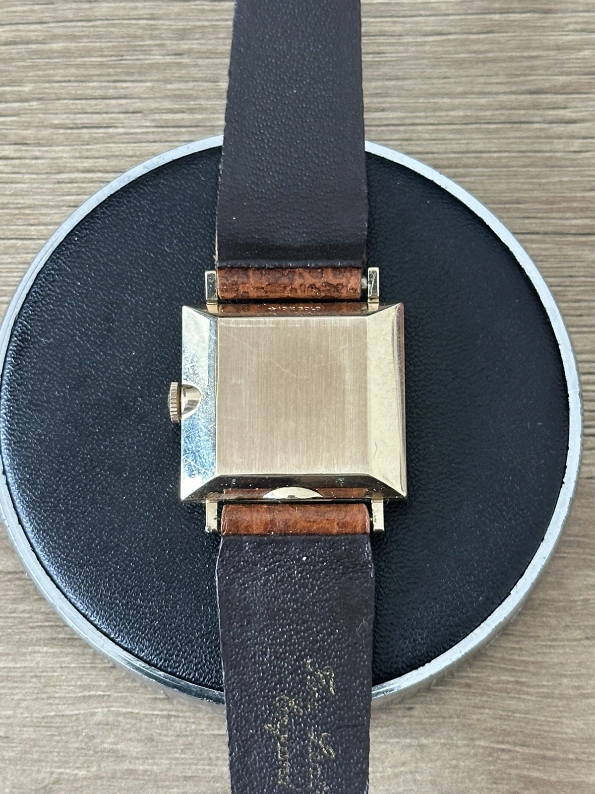 Vintage 10k Solid Gold LeCoultre Mens/Unisex Tank Watch - Running