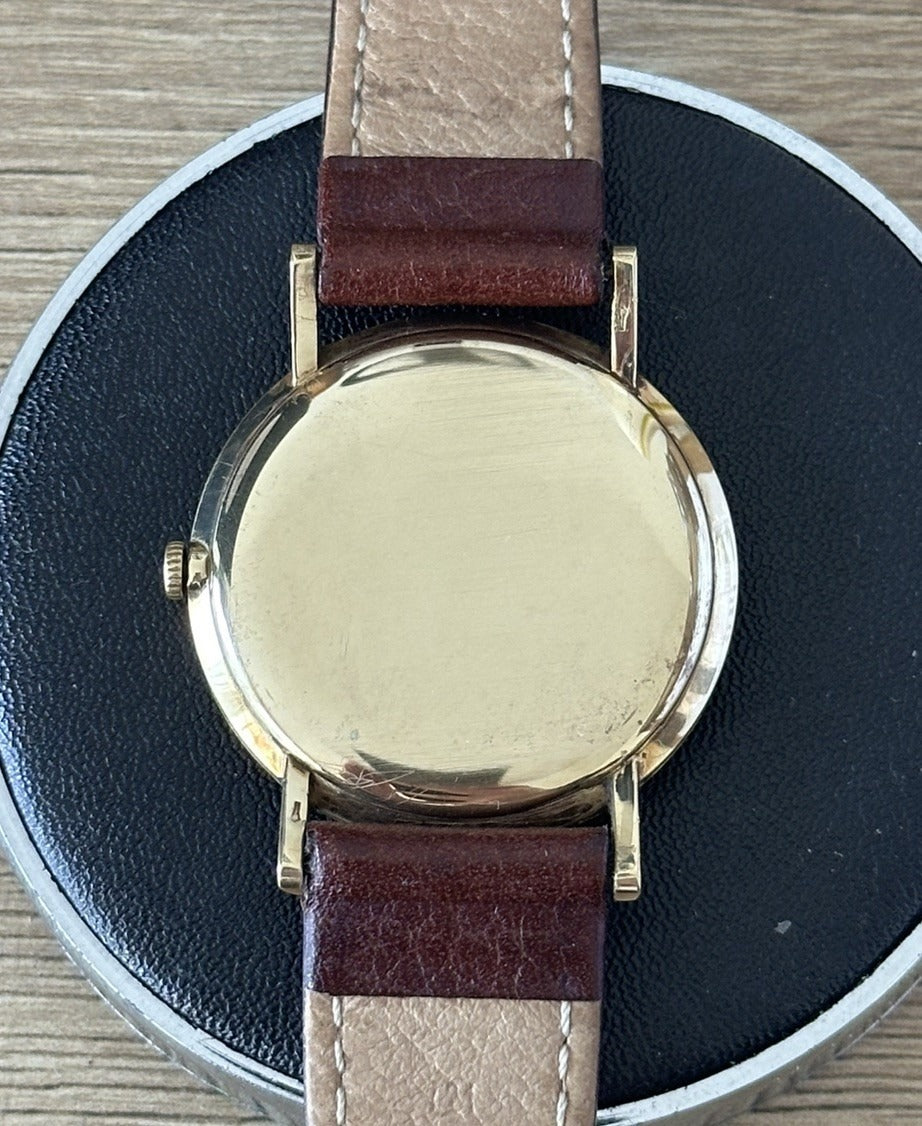 Vintage 9ct Gold Avia 21J Mechanical Mens Dress Watch