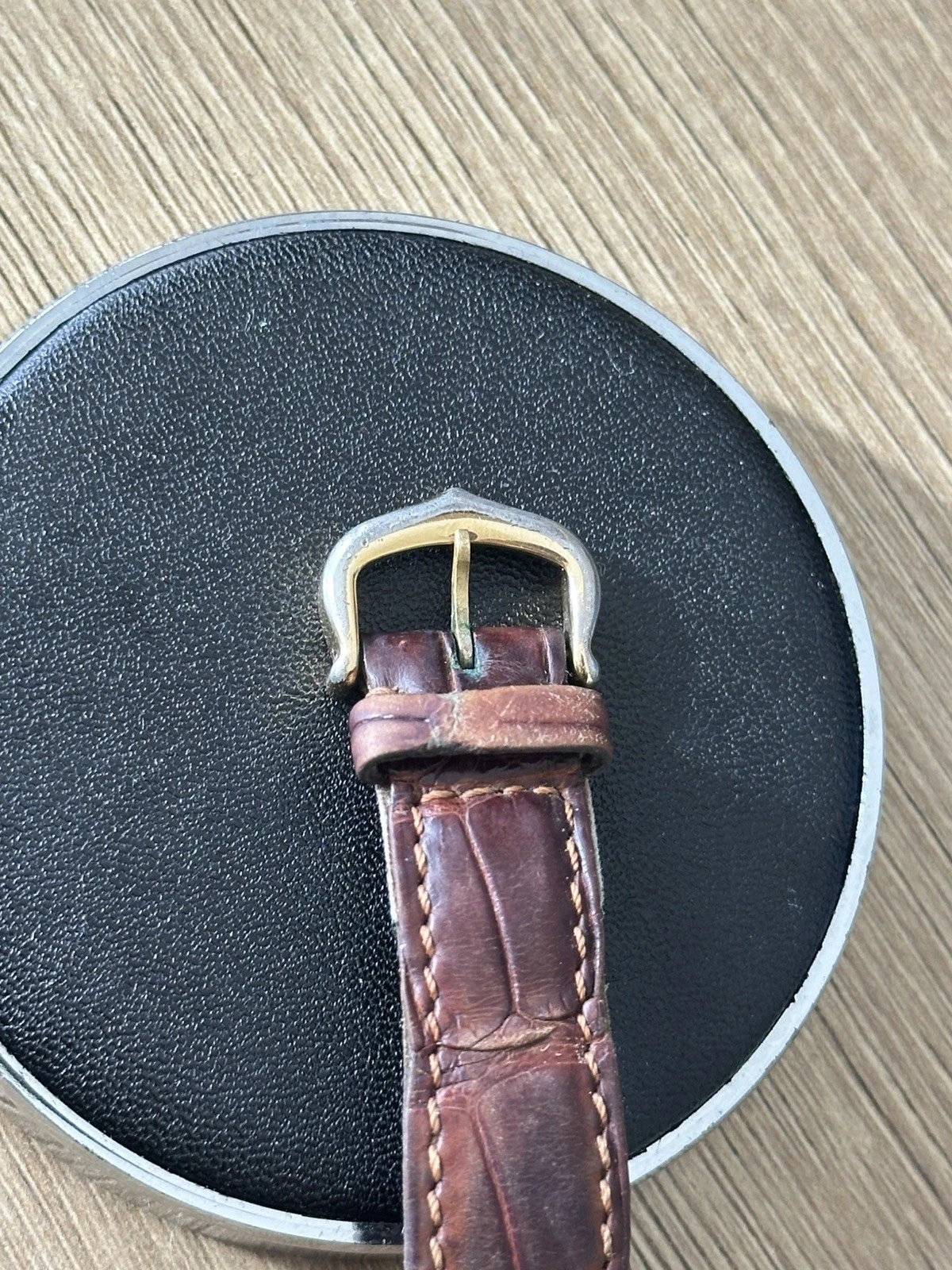 Vintage 18k Solid Gold Cartier Vendome 881001 Unisex Watch w/ Box - Running