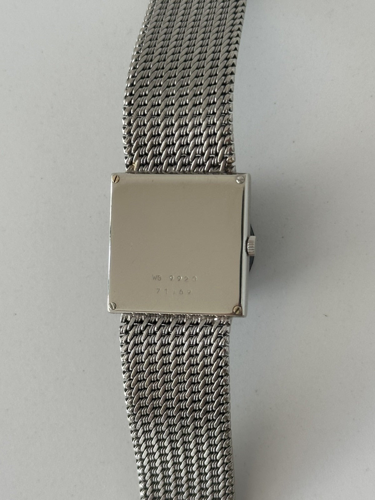 Vintage 1970s 18k Solid White Gold Bueche-Girod Watch | Blue Dial | Extensive Service History