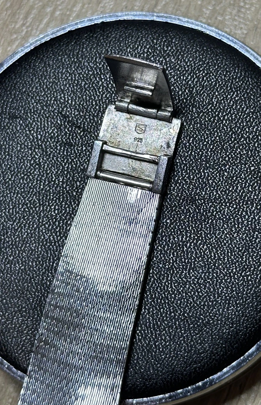 Vintage 925 Sterling Silver Sarcar Geneve Mens/Unisex Watch - Running