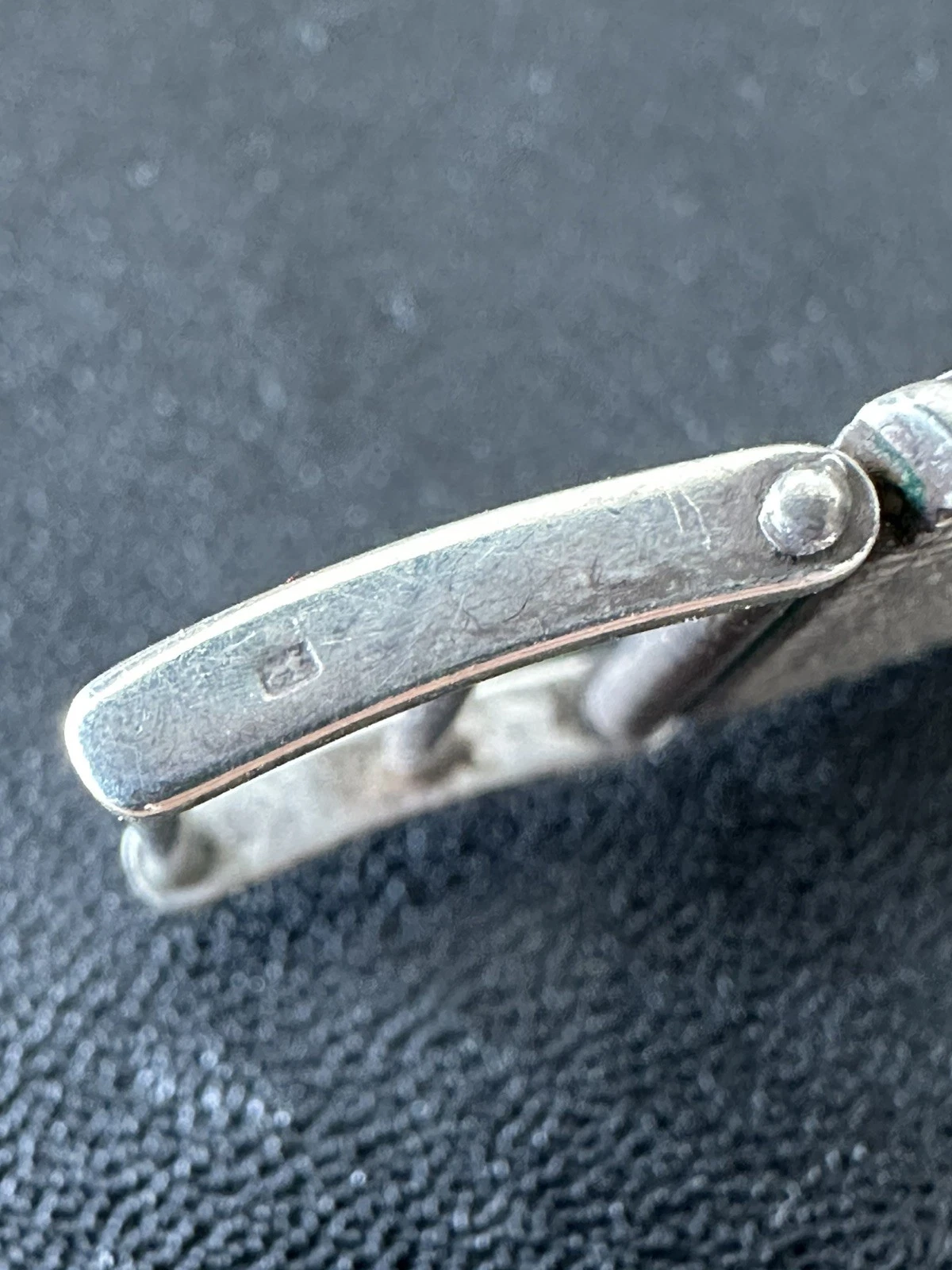Vintage 1989 Sterling Silver Garrard Quartz Mens Bracelet Watch