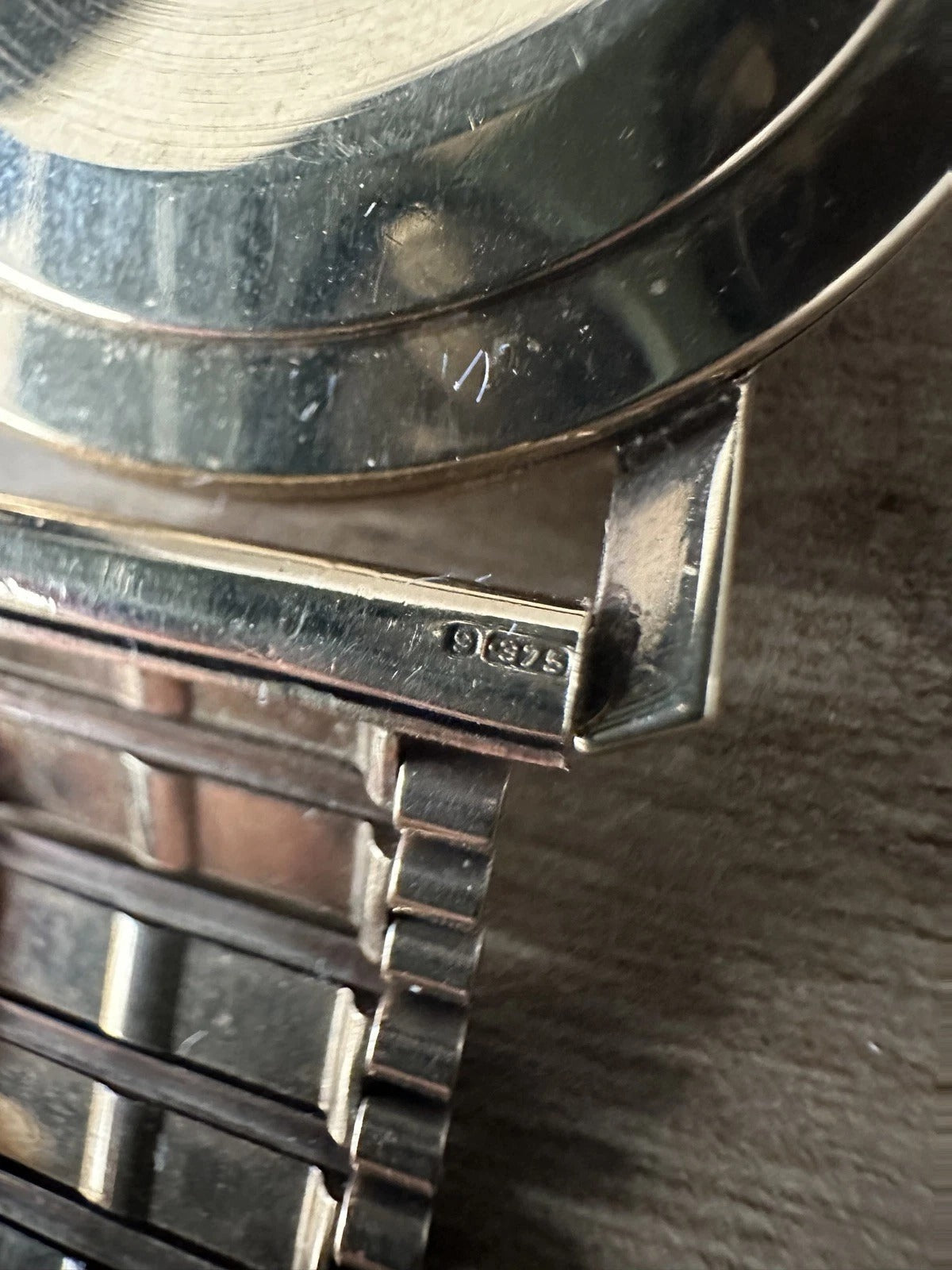 Vintage 9ct Gold Everite Mens Watch & 9ct Gold Bracelet - Running - 44g