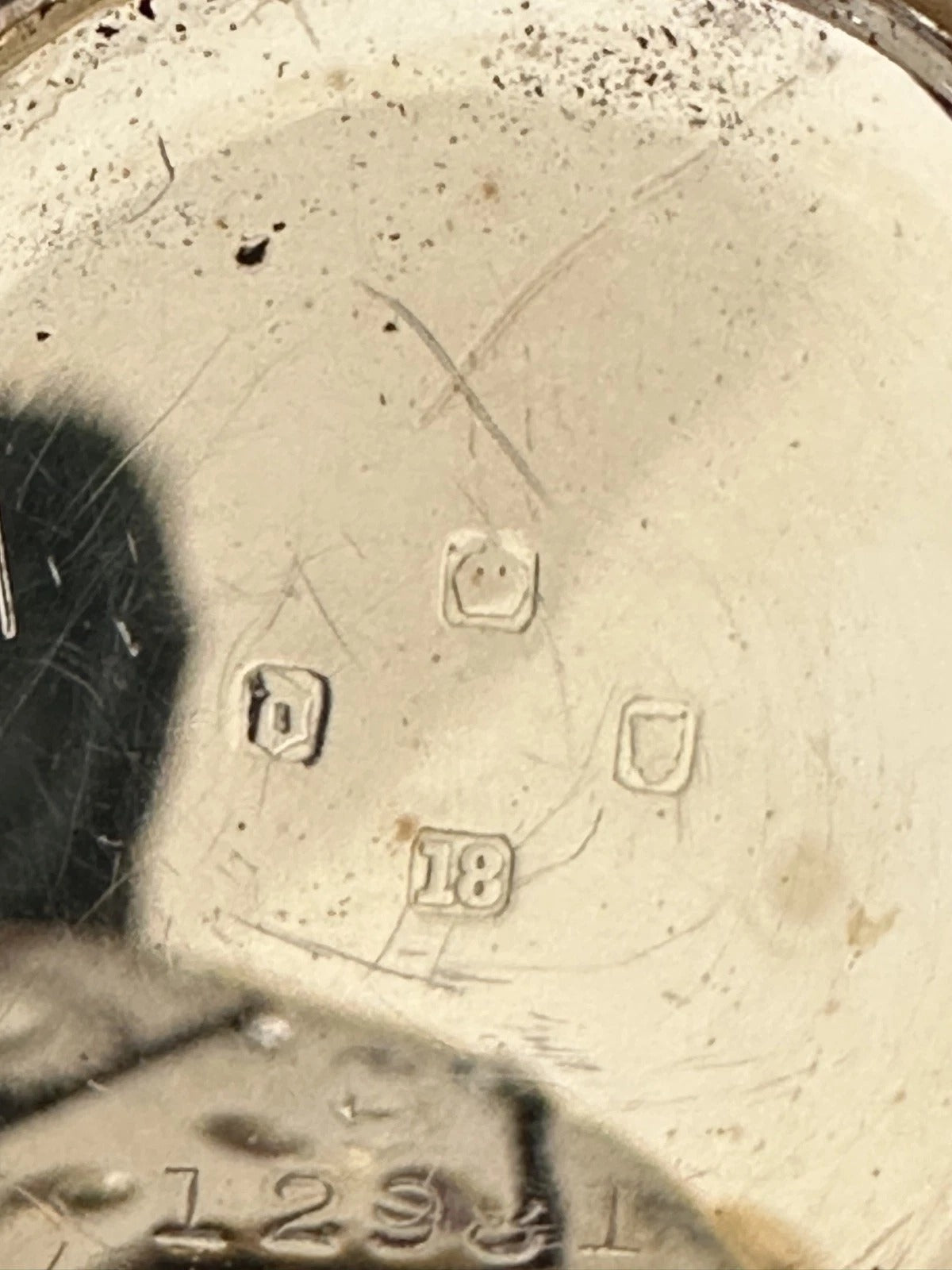 Vintage 1920s 18K Gold Ladies Watch on 18K Gold Bracelet, w 9K Charm - Running