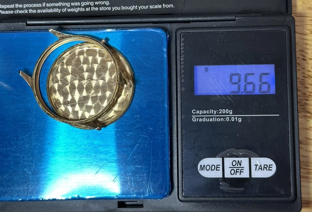 Vintage 9ct Gold Garrard Quartz Mens Watch