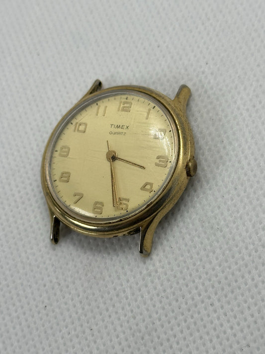 Vintage Timex Gold Plated Mens Quartz Watch - Spares/Repairs